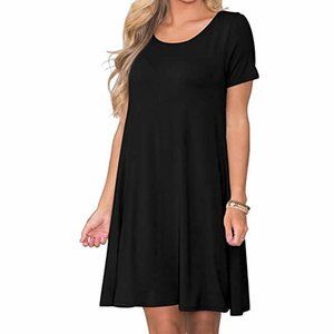 Women's Summer Casual T Shirt Dress Short Sleeve